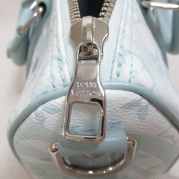 Authenticity Guaranteed LOUIS VUITTON Aua Keepall Boston Bag - Picture 10 of 10